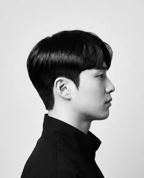 남성 다운펌 완성 스타일 — 숏